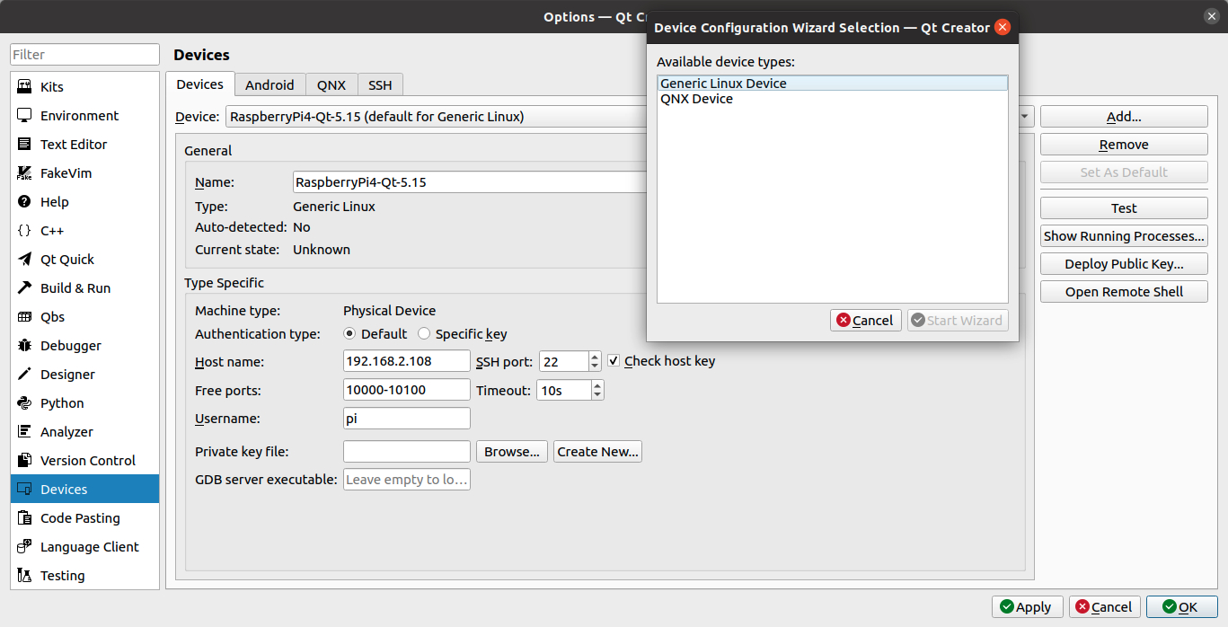 Software integrado Raspberry Pi - Configurar Qt Creator en Ubuntu 20 LTS para compilar una captura de pantalla de una computadora