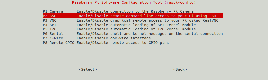 Raspberry SSH