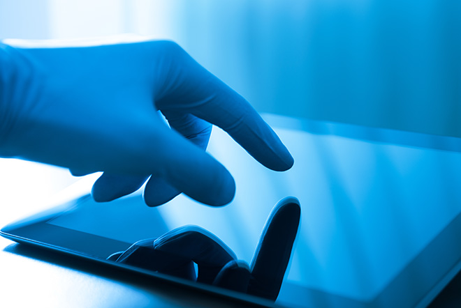 Industrial Monitor - The smartphone and tablet market continues to grow a hand touching a touch screen