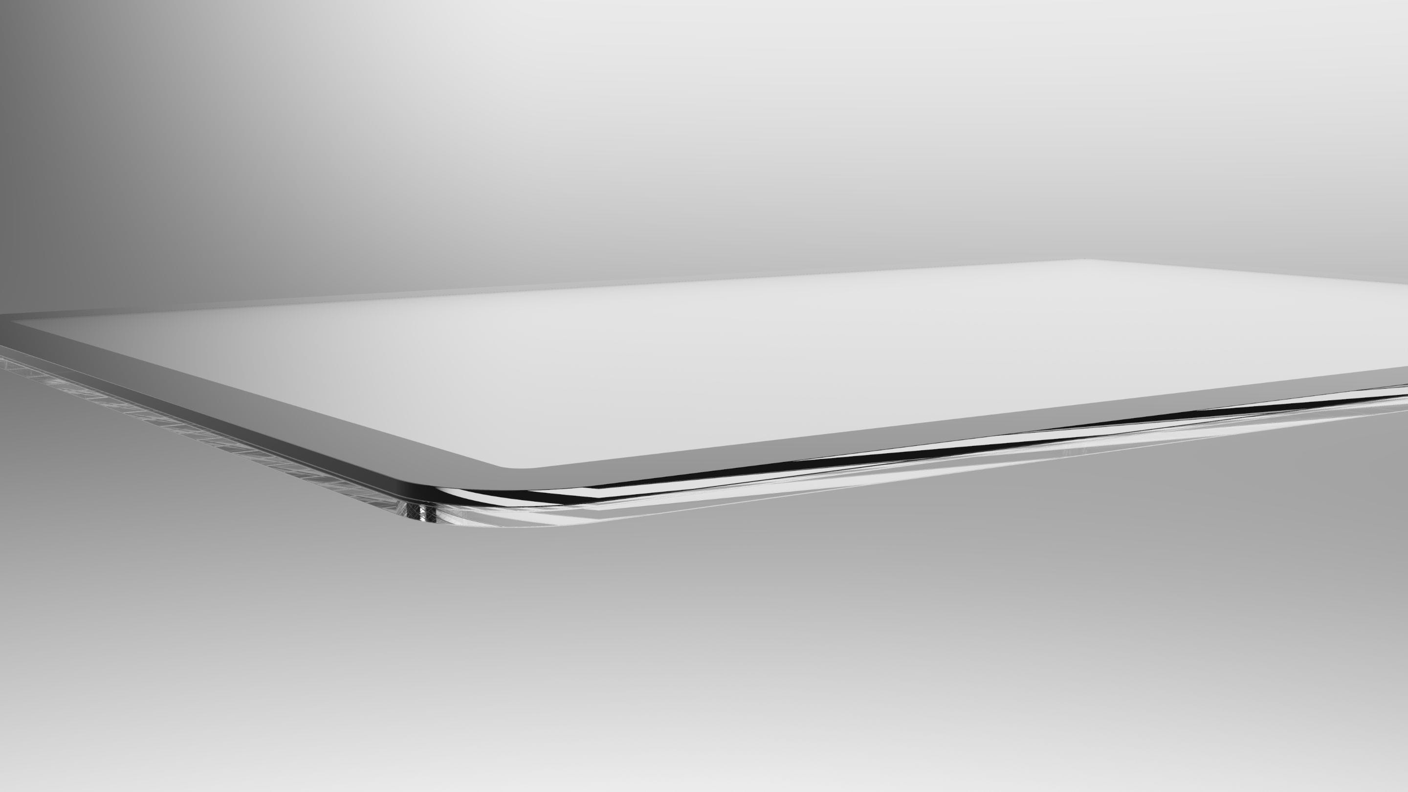 Impactinator® Glass - Laminate a white rectangular object with a black edge