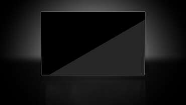 Impactinator® Verre - Revêtements antireflets un objet rectangulaire noir avec une bordure blanche