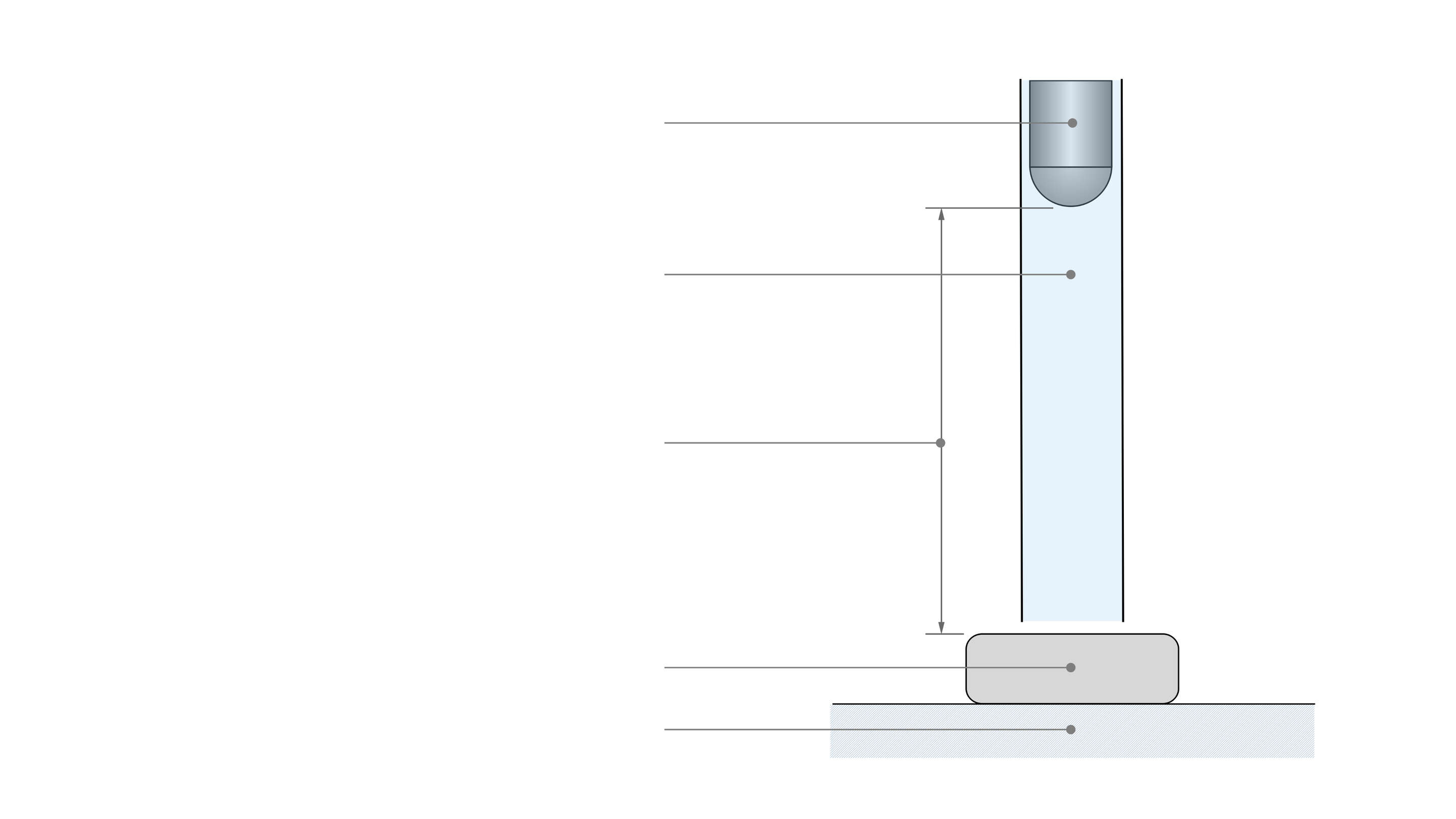 BS EN IEC 60068-2-75 - EN 60068-2-75 Testaufbau Freifallhammer een tekening van een pijp