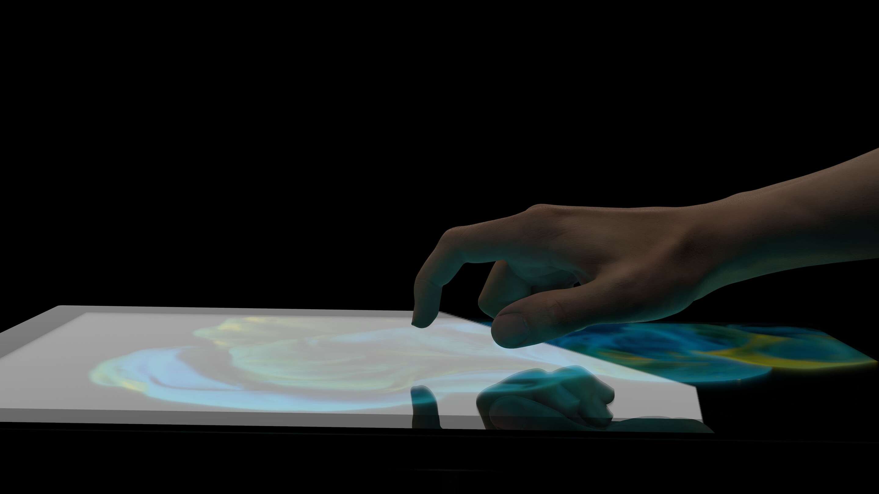 Design - Utilizare: o mână care atinge un ecran tactil