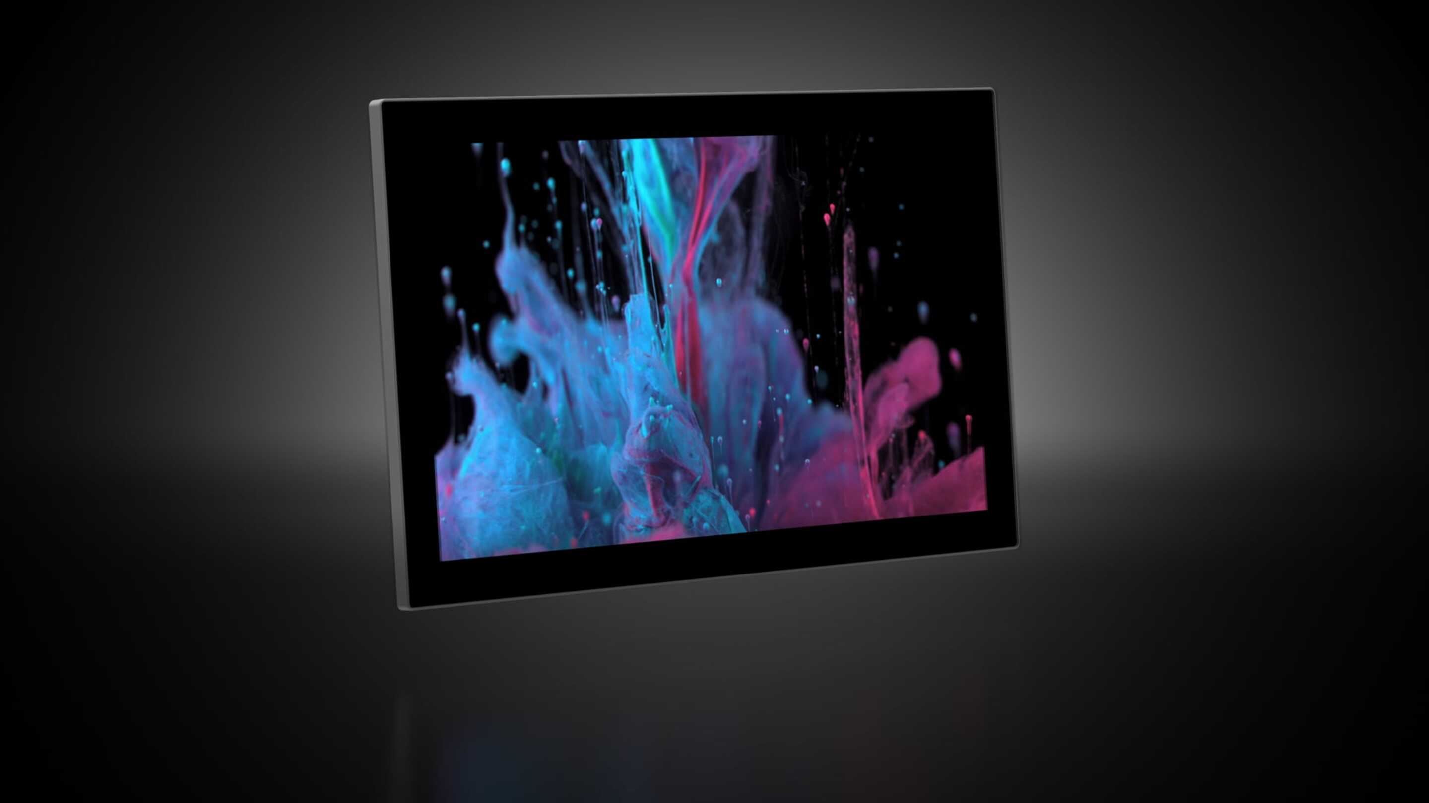 Priemyselný monitor - Monitor Prechod obrazovky s farebným obrázkom