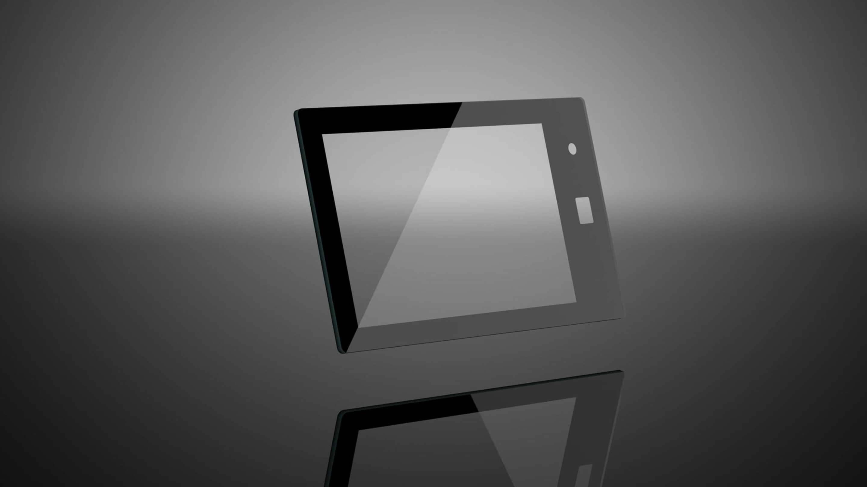 PCAP Touch Screen - Layar sentuh khusus tablet hitam dengan layar putih