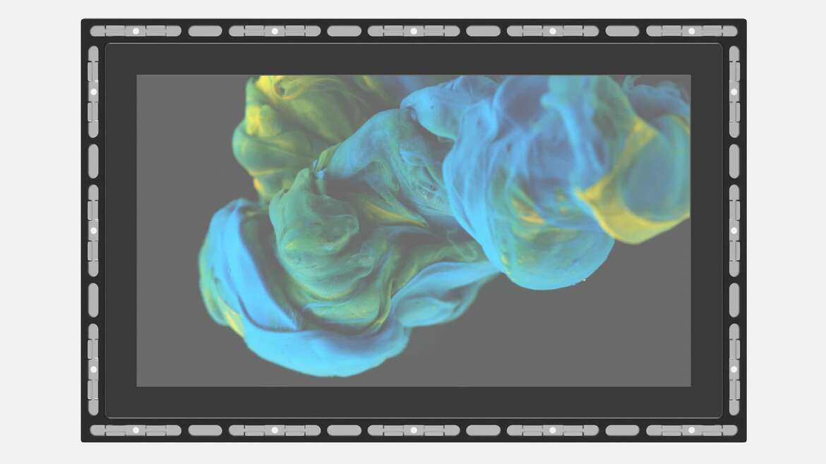 Open Frame Touch Monitor - Open Frame Monitor close-up layar