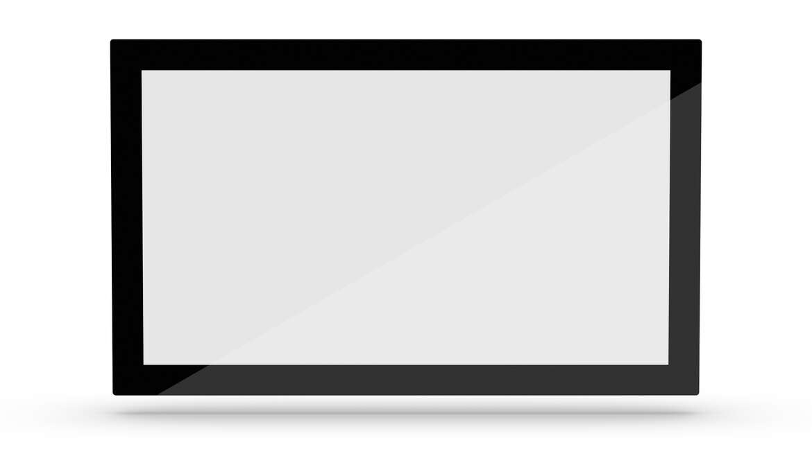 PCAP Touchscreen - PCAP Touchscreen ein schwarz-weißes Tablet