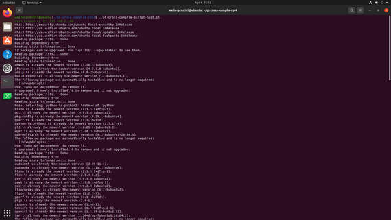 Embedded Software - Qt cross compile setup scripts for Raspberry Pi 4 a screenshot of a computer program